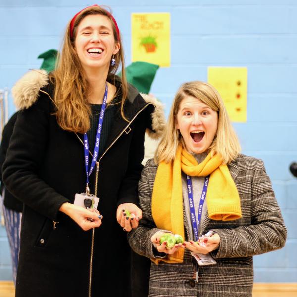 Staff 6 - pair at Christmas fair
